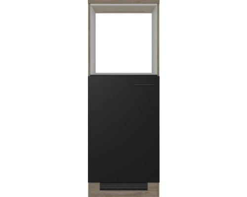 Flex Well oven-/koelkastbehuizing voor 88cm inbouwkoelkast Capri, BxDxH 60 x 60 x 168,5 cm, matzwart, anti-vingerafdruk, gedemonteerd, scharnier omkeerbaar (links of rechts te monteren)