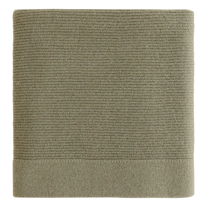 Hvid Couverture Gust Laine Mérinos | Vert kaki