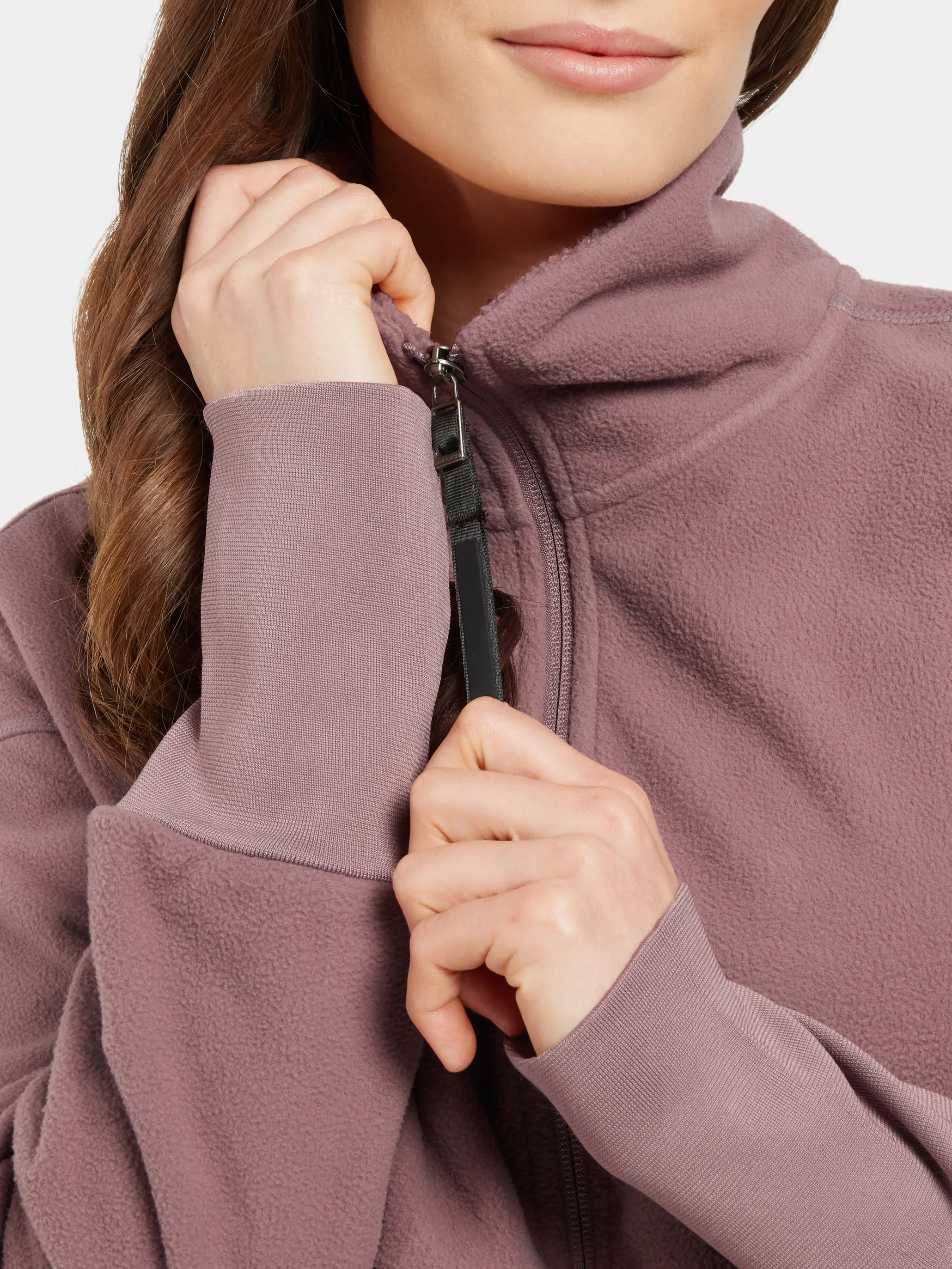 Didriksons Women's Ronja Full Zip Faded Wine