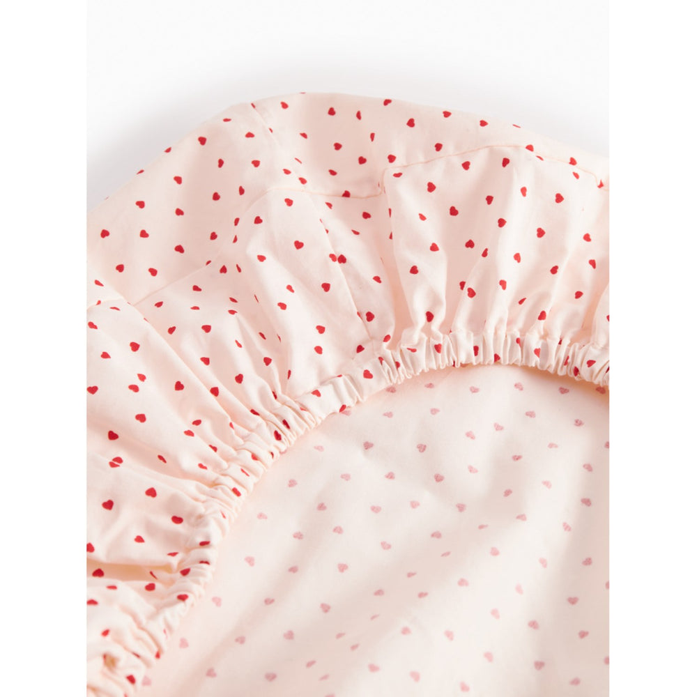 Køb MarMar Cotton Percale Home Happy Hearts Changing Cushion Cover