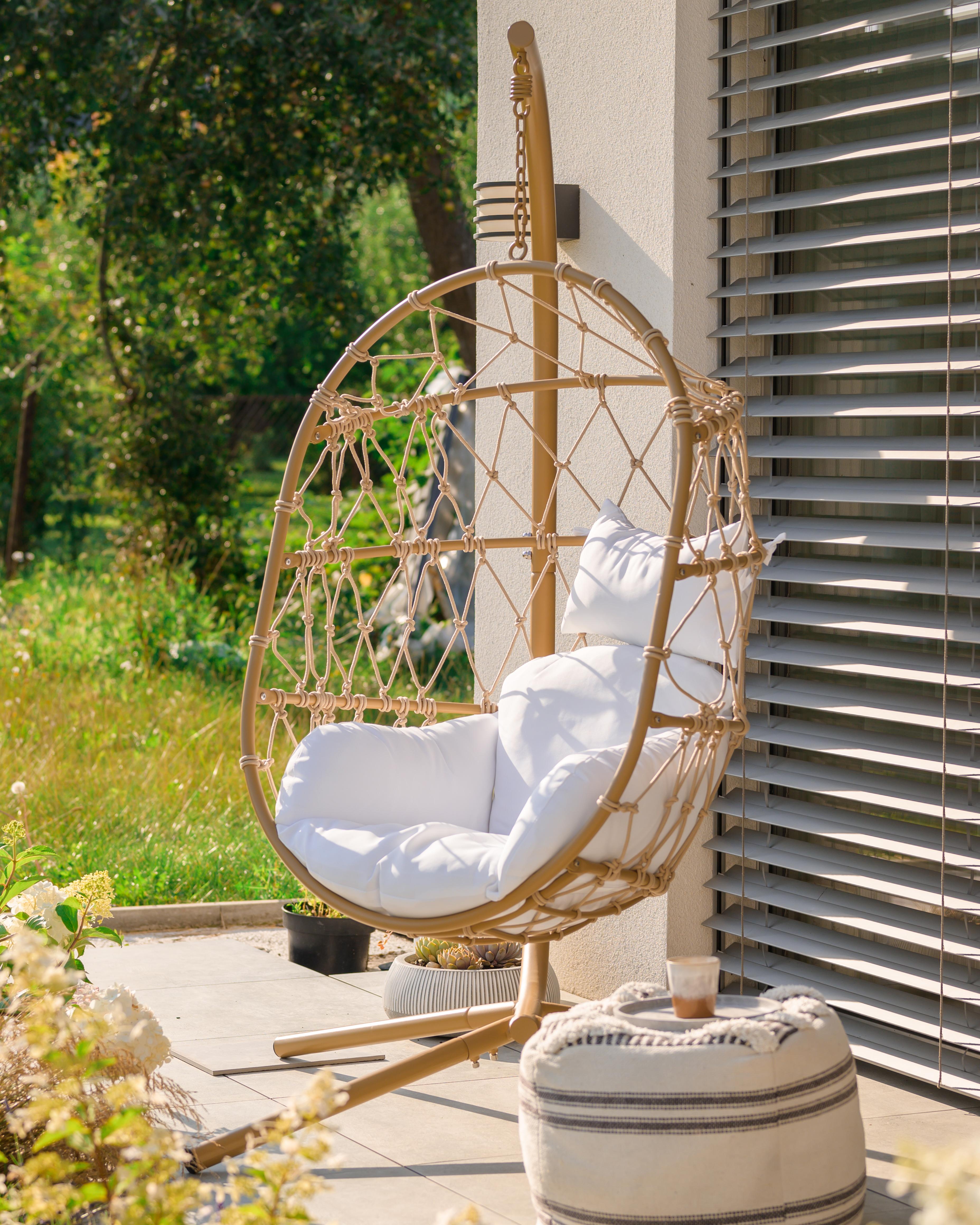 Hangstoel met standaard ADRIA Metaal Beige