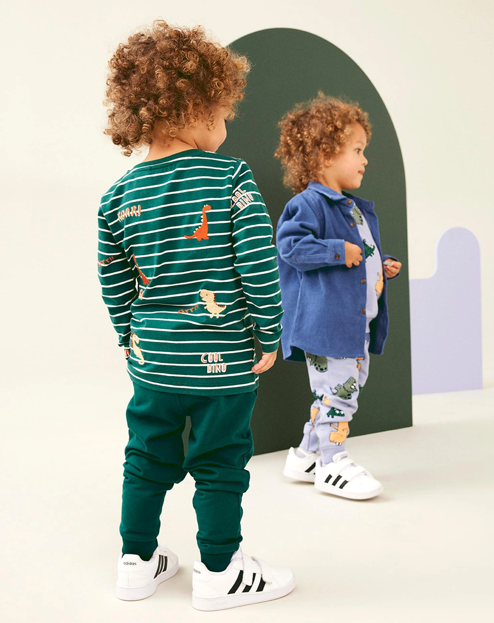 Langarmshirt NMMTENNE DINOS in forest biome