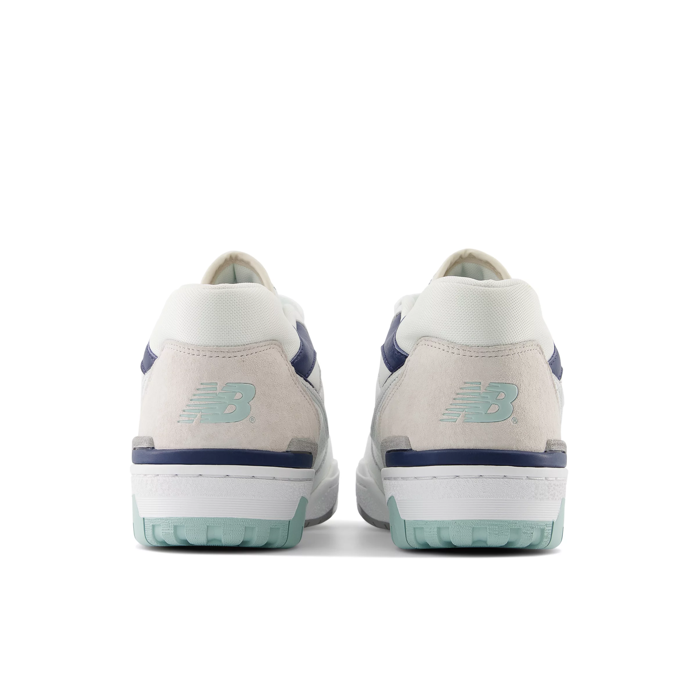 550 White con winter fog e nb navy
