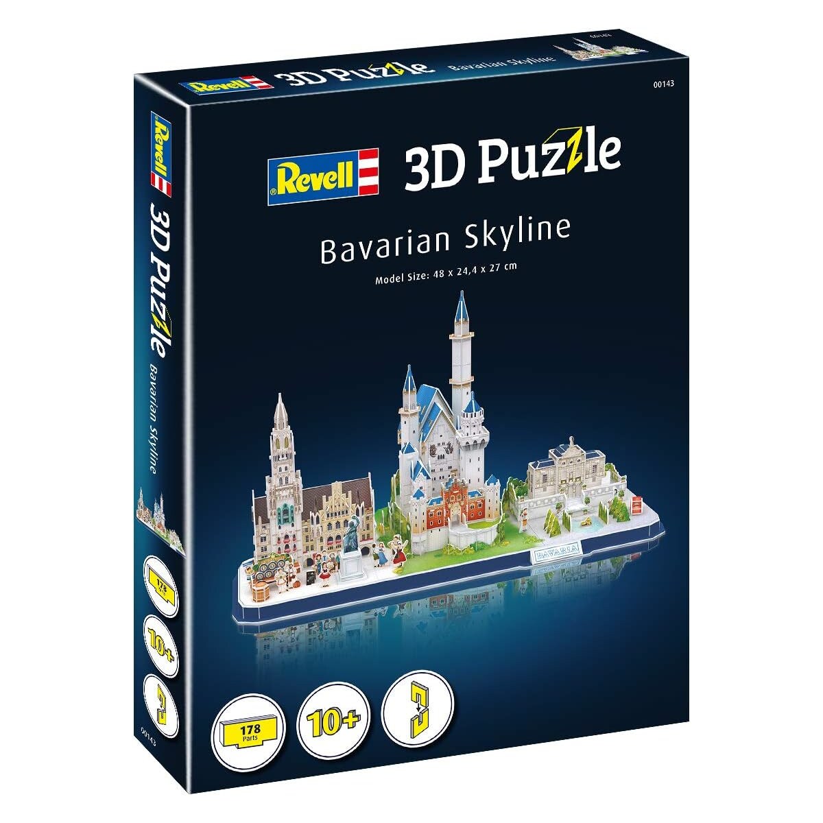 Revell - 3D Puzzle - Bayern Skyline Bavarian 178 Teile Puzzel ab 10 Jahren