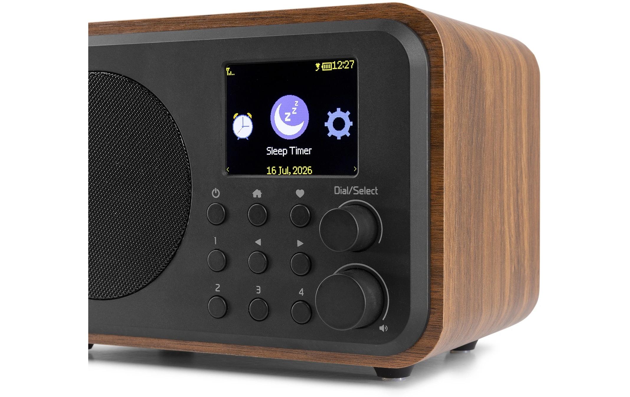 DAB+ Radio Vicenza Braun<br>DAB+ Radio mit Akku, Internet Radio und Bluetooth