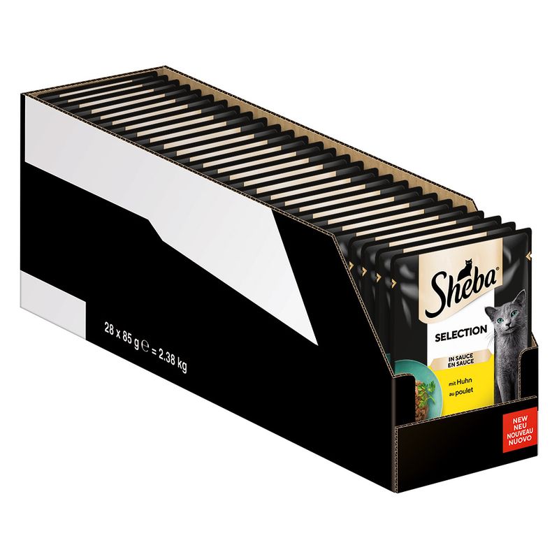 Mégapack Sheba 56 x 85 g pour chat ✓ pas cher