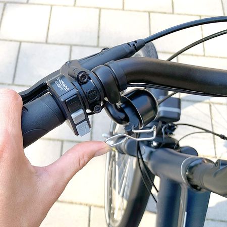 E-BIKE Glocke Linksmontage  schwarz