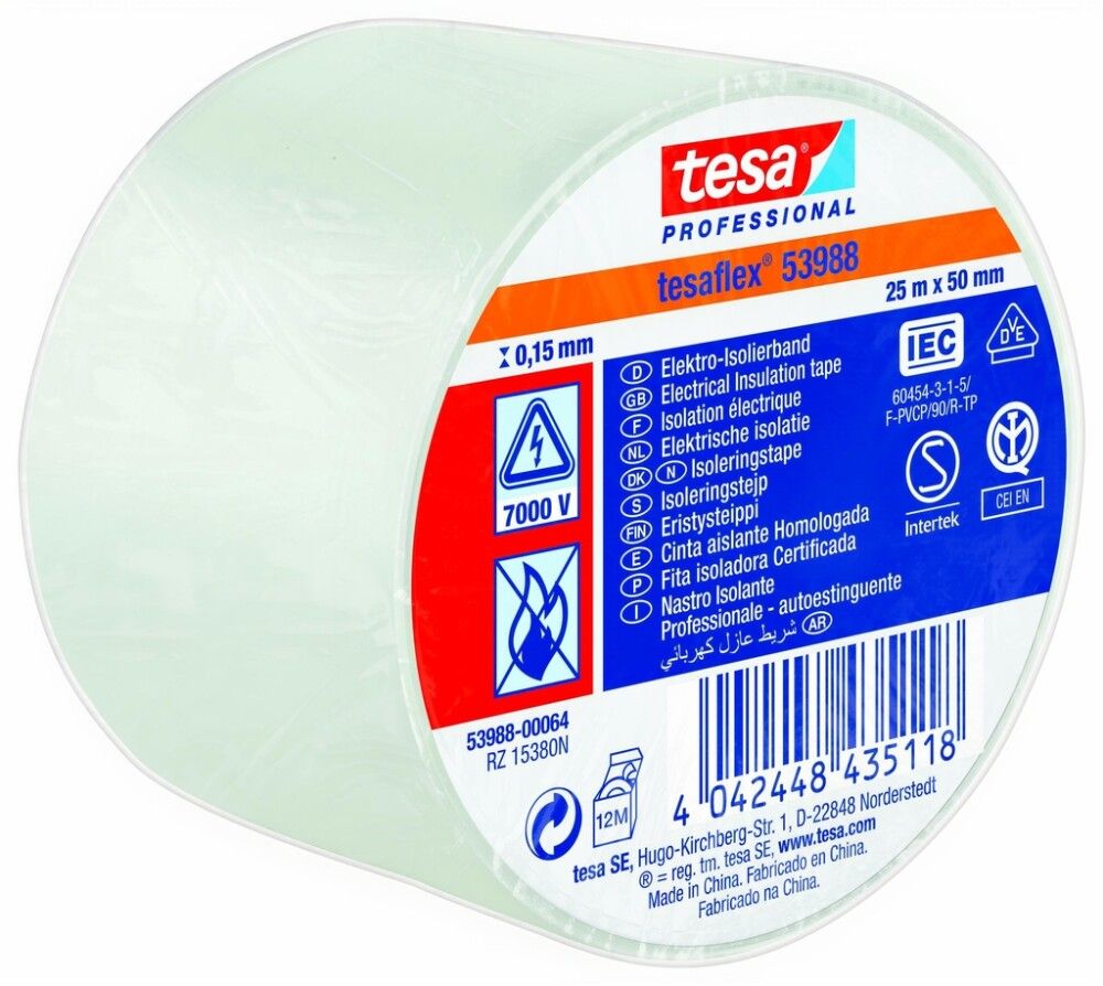 ISOLERINGSTAPE TESA 25MX50MM HVIT