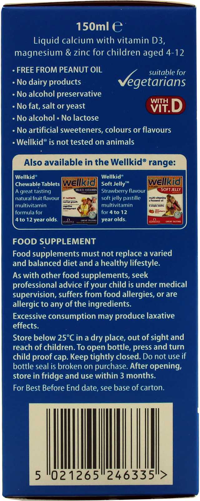 Vitabiotics Wellkid Cálcio Líquido 150ml