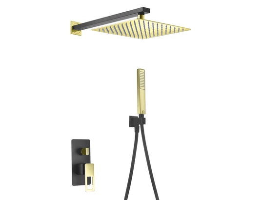 IMEX PRODUCTS - Barre et colonne de douche Colonne de douche encastrée imex suecia bdc032-6ngold noir m...