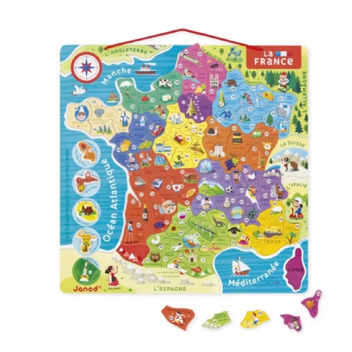 Juratoys-Janod Juratoys Puzzle Magnétique France
