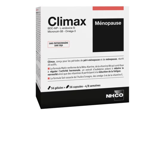 NHCO Santé - Climax - Ménopause - 56 Gélules + 56 Capsules