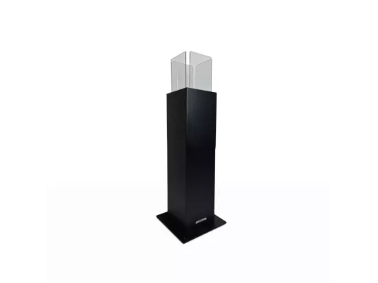 Cheminée à bioéthanol de jardin extérieur Capri 70 Noir - Chauffe jusqu'à 30m²
