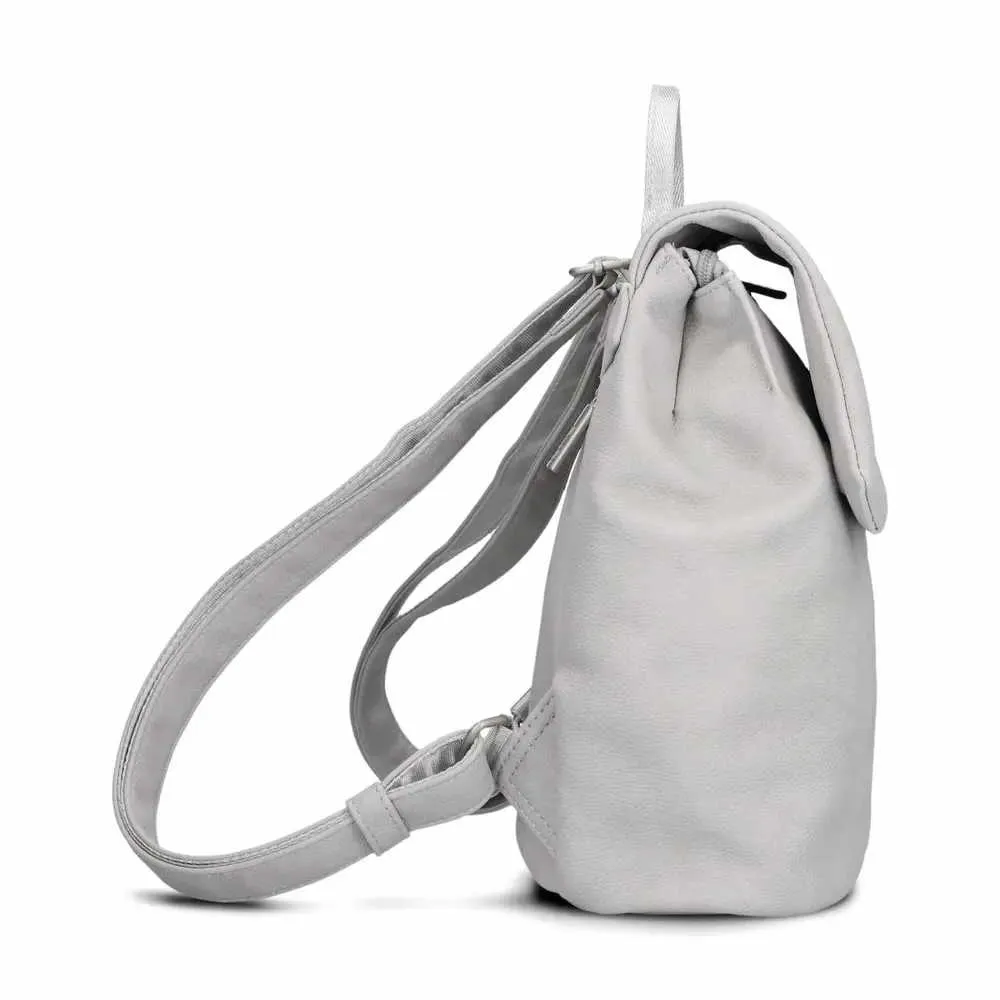 ZWEI Rucksack Hellgrau Lederimitat
