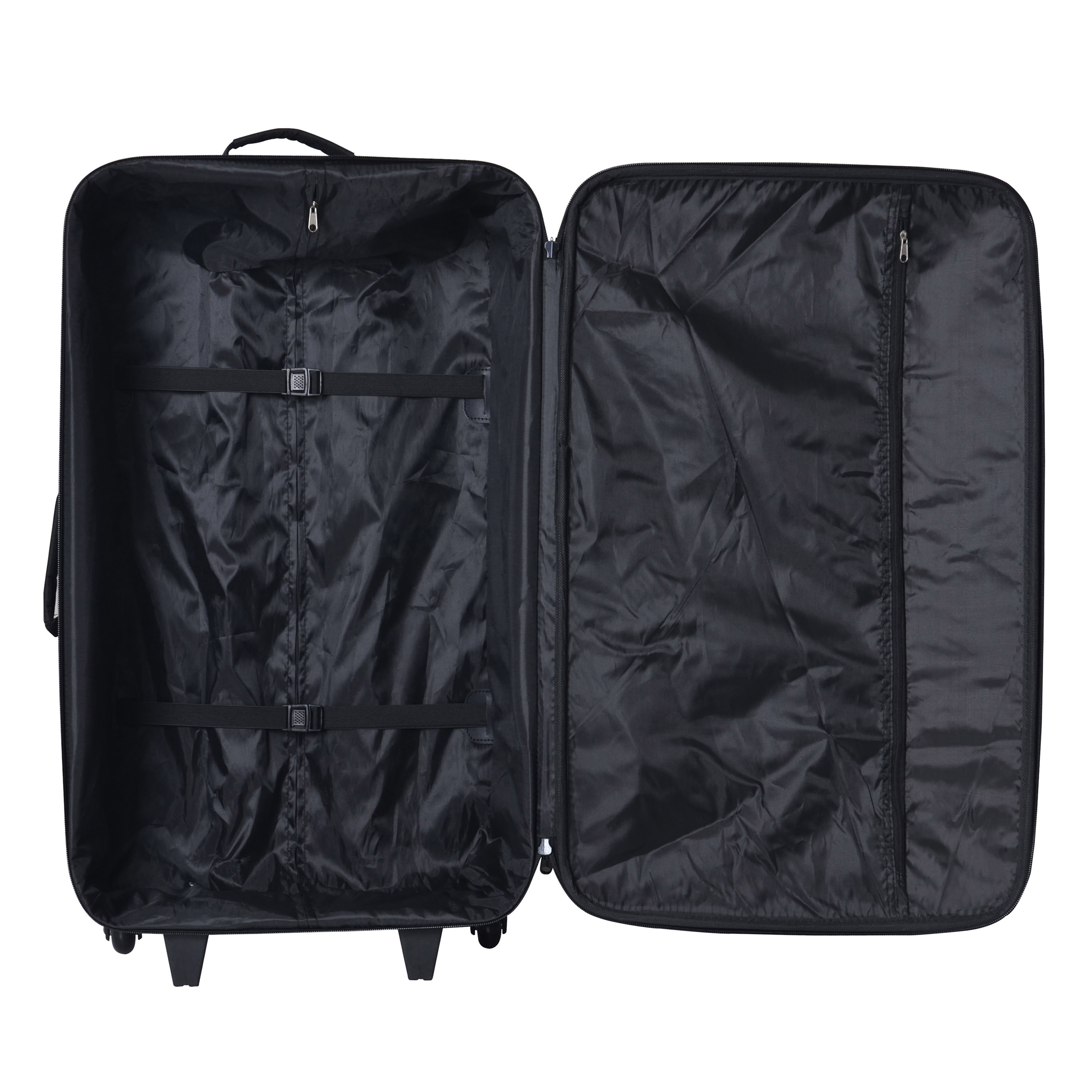 MALA DE VIAGEM FLEXÍVEL POLGAR GRANDE PRETO 2 RODAS 70CM