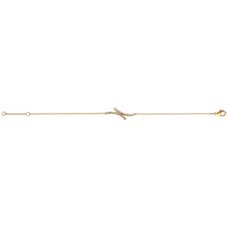 Bracelet croisé - Plaqué or