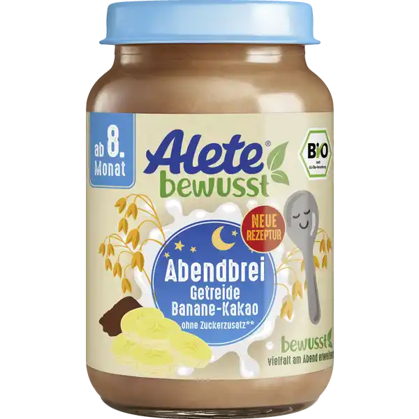 Bio Abendbrei Getreide Banane-Kakao