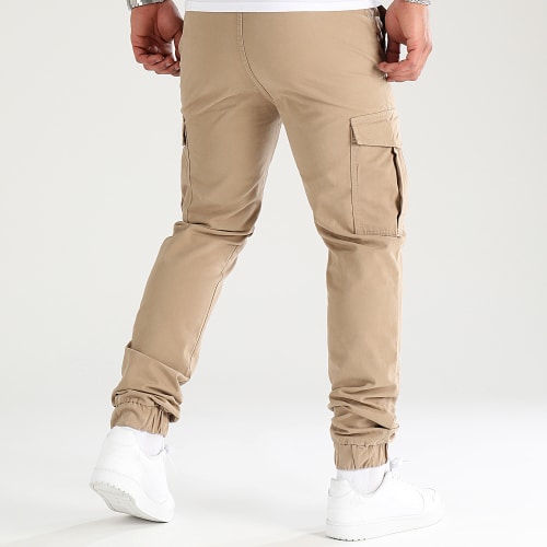 Lot De 2 Pantalons Cargo 2712 2714 Beige Gris Anthracite