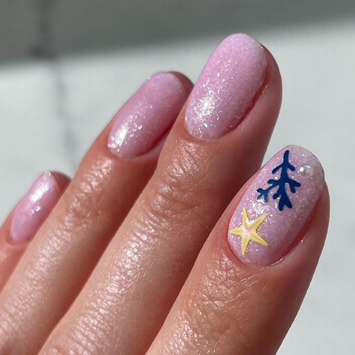 Le Mini Macaron Mini Nail Art Stickers, Under The Sea