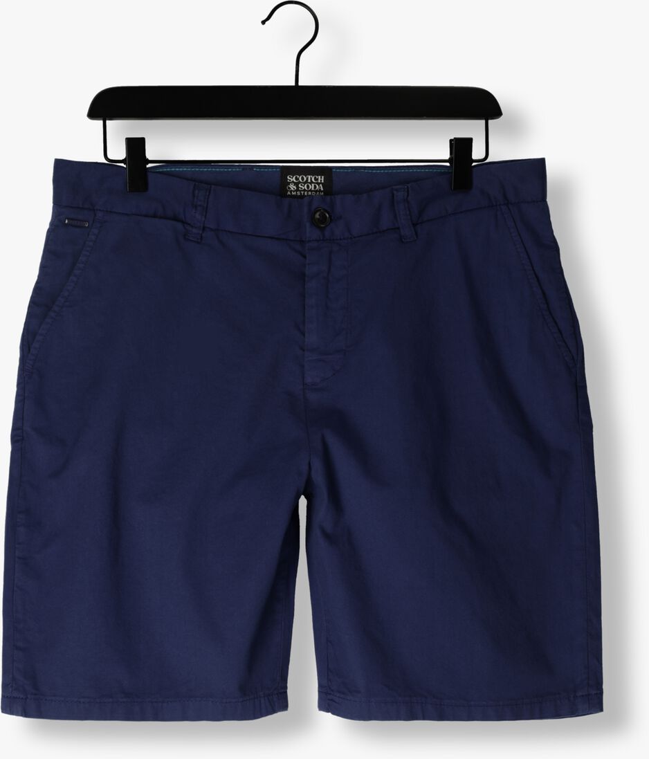 SCOTCH & SODA donkerblauwe scotch & soda korte broek stuart - garment-dyed pima cotton chino short