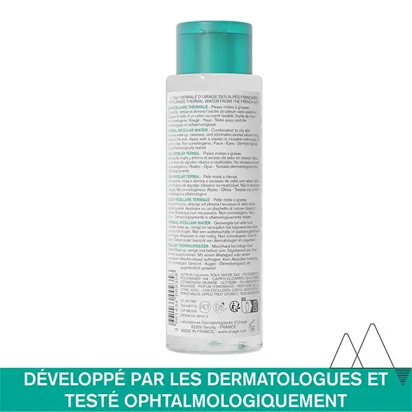 Água Micelar Termal Uriage para Pele Mista a Oleosa 250ml