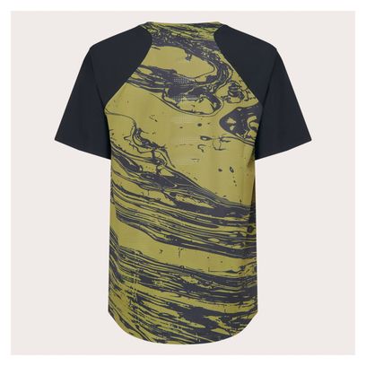 Maillot Manches Courtes Oakley Seeker Airline Vert