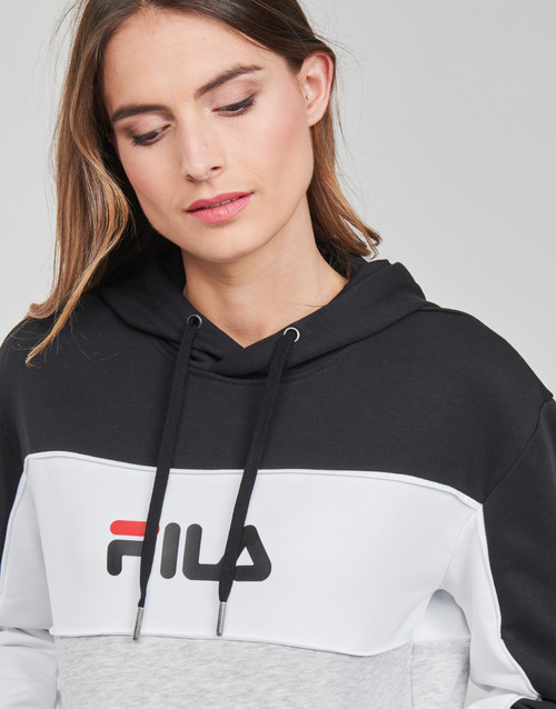 Fila - AQILA HOODY - Gris / Blanc / Noir