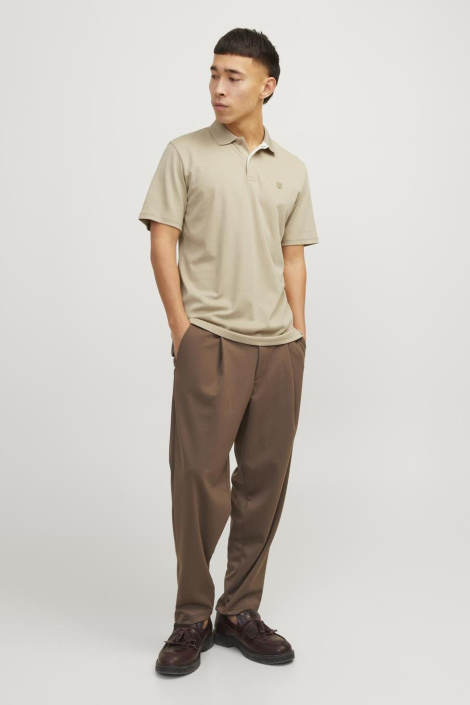Jack & Jones beige heren polo