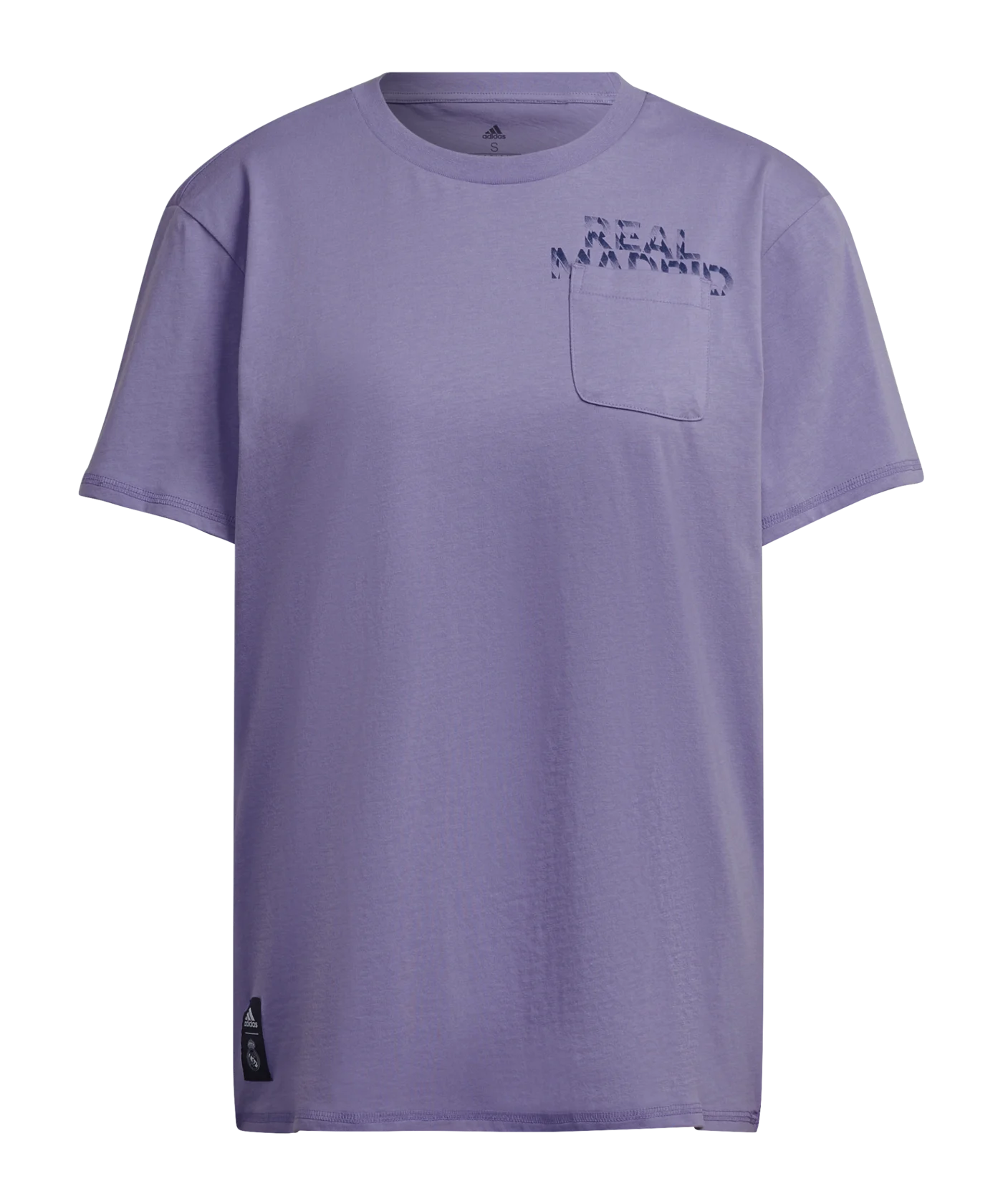 adidas Real Madrid Pocket T-Shirt Damen Lila