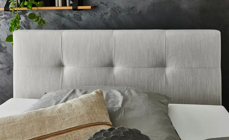 Boxspringbett Catania Hellgrau 120 cm