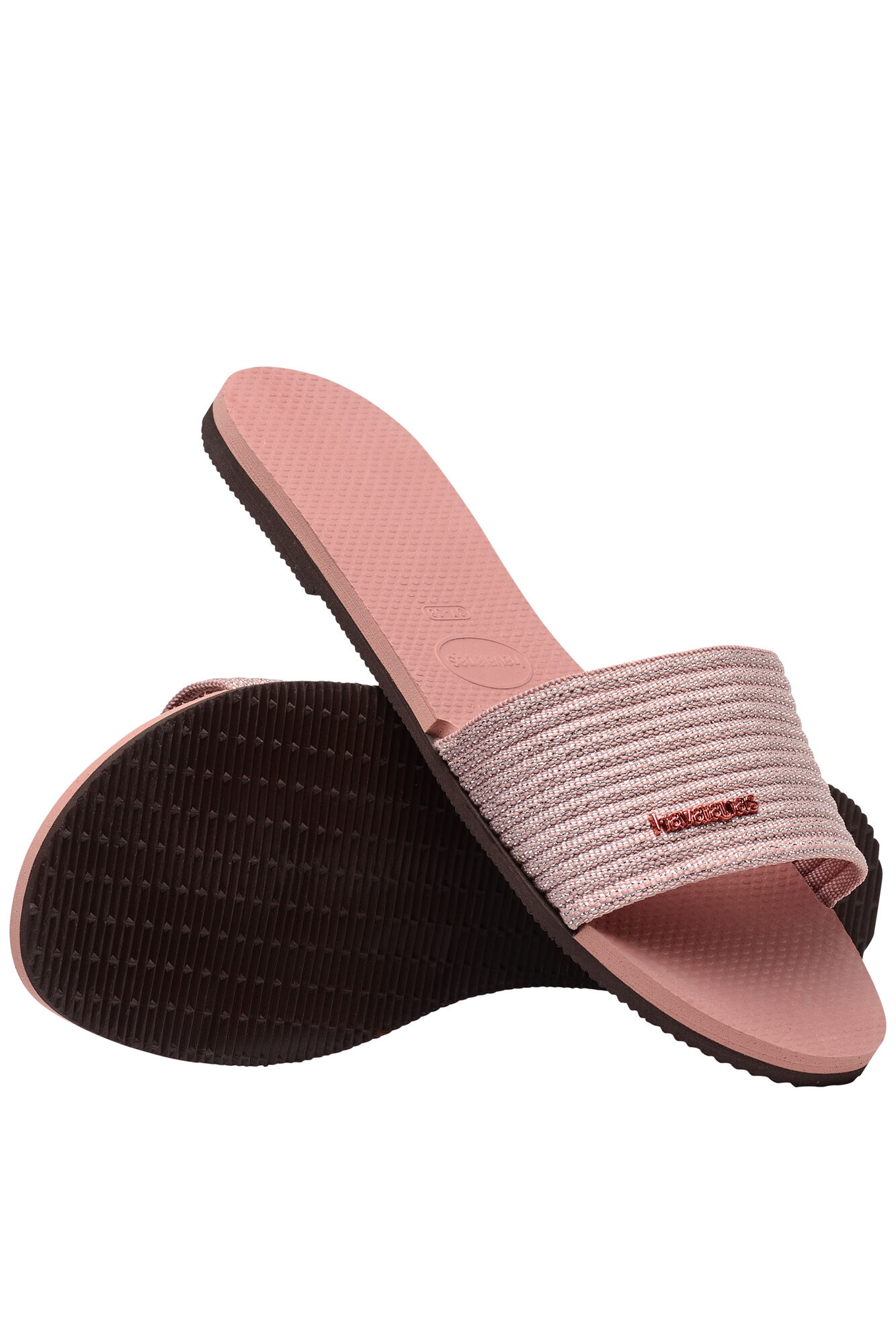 Chinelo Hav. You Malta Metálico - rosa