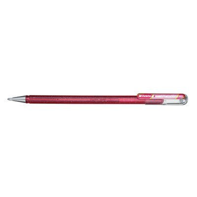 Pentel - Roller encre metallique pailletée - 1 mm - rose