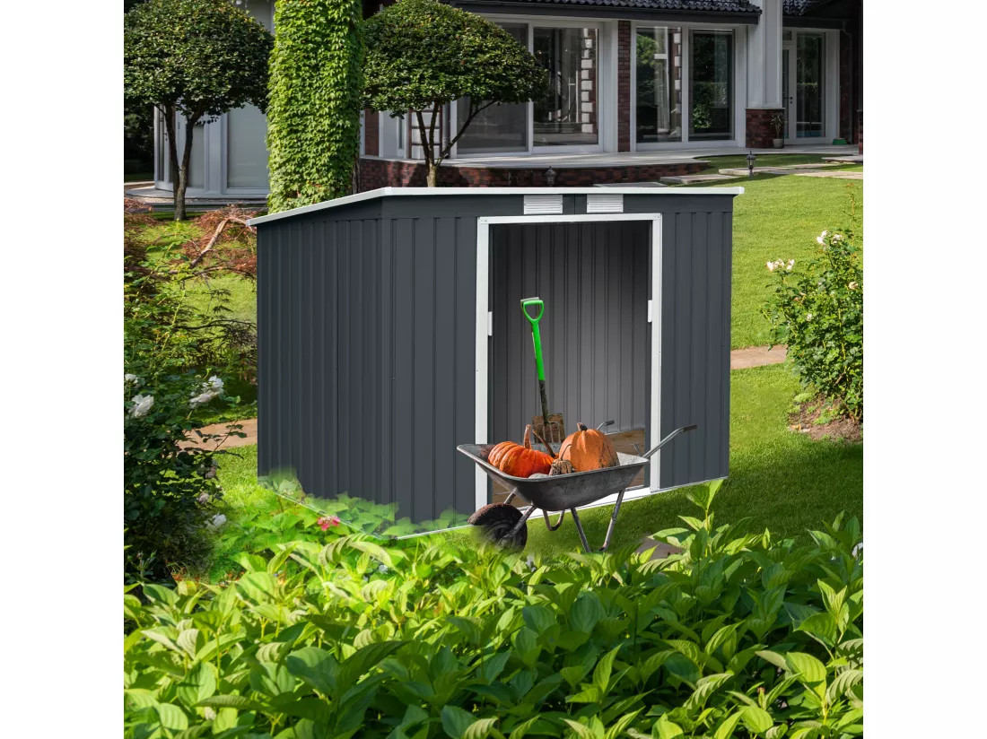 Abri de jardin en métal
