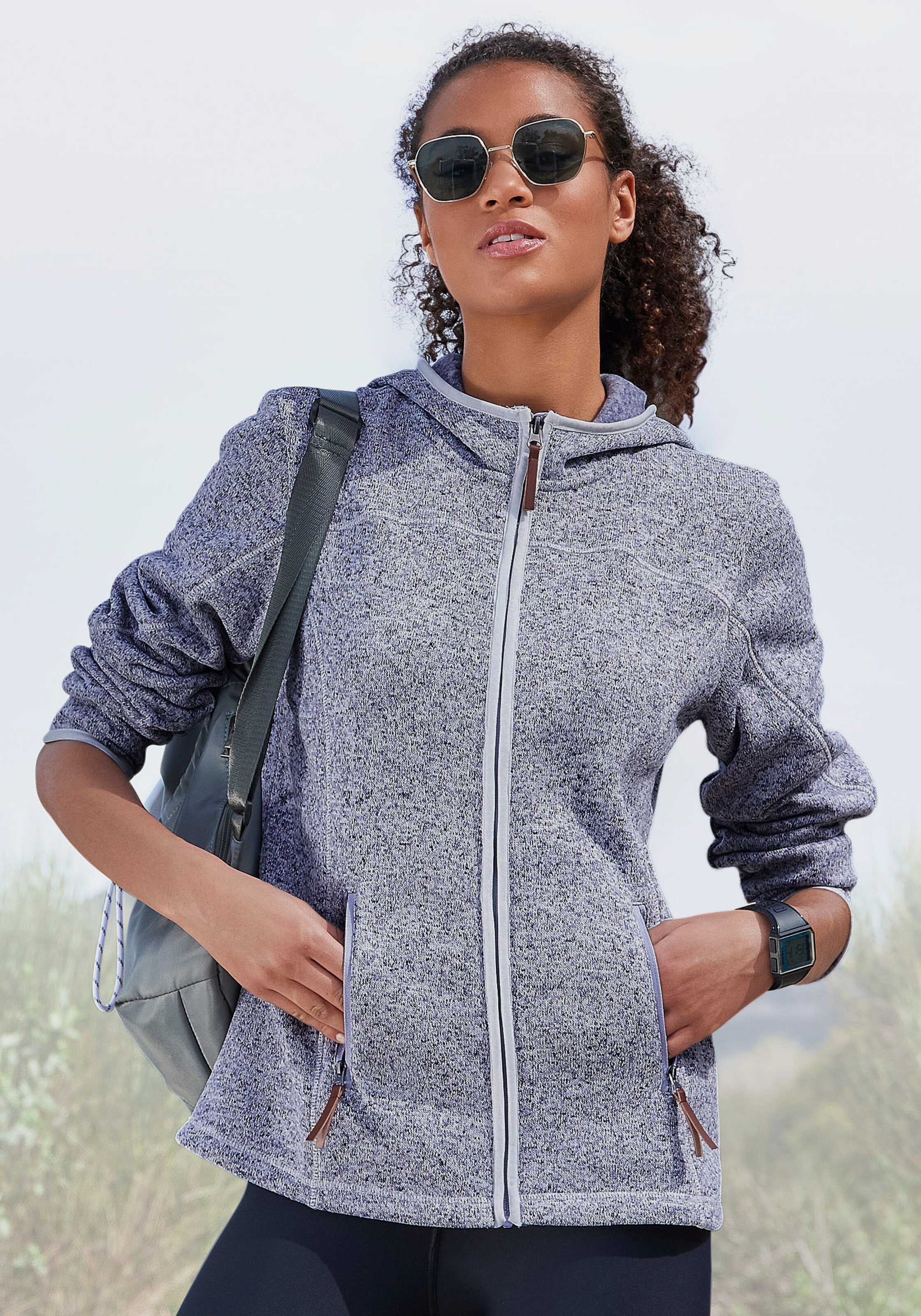 Strickfleecejacke
