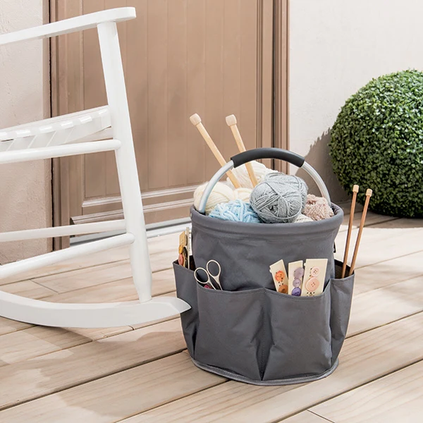 Panier multirangement 17 L gris Mathon