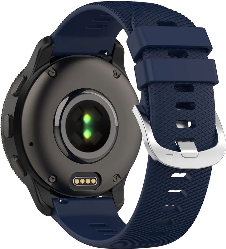 STRAP-IT - Runner 1 - Smartwatch Bandje - Donkerblauw - Siliconen 20mm