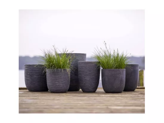Pot à fleurs Waste Rib 46x58 cm Gris