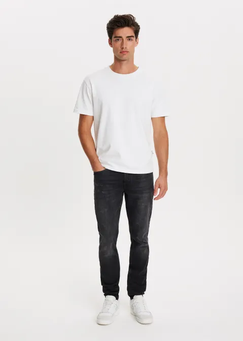 Bowie slim tapered jeans zwart (ZW.USED)