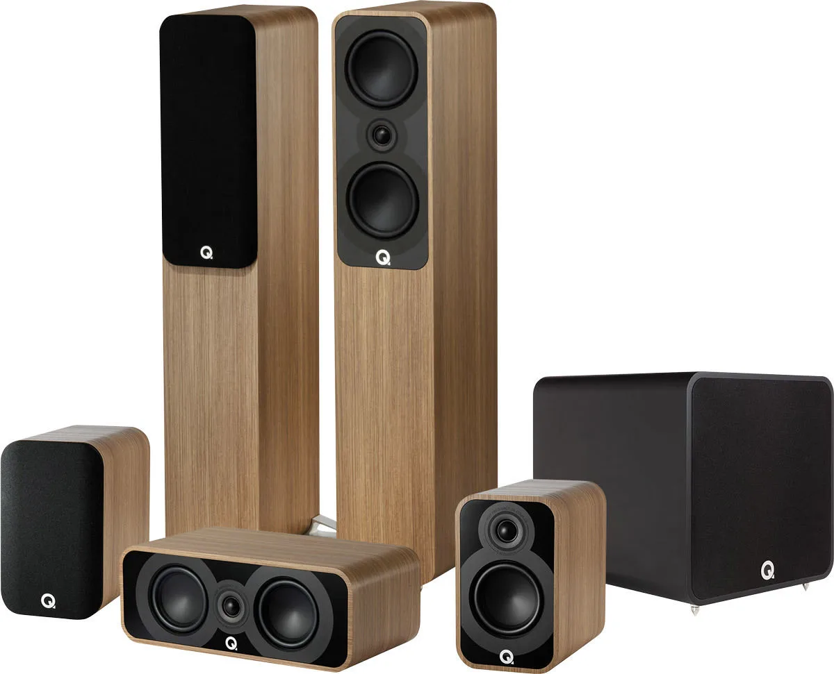 Q Acoustics 5040 Cinema Pack 5.1 Chêne clair Packs enceintes grand spectacle
