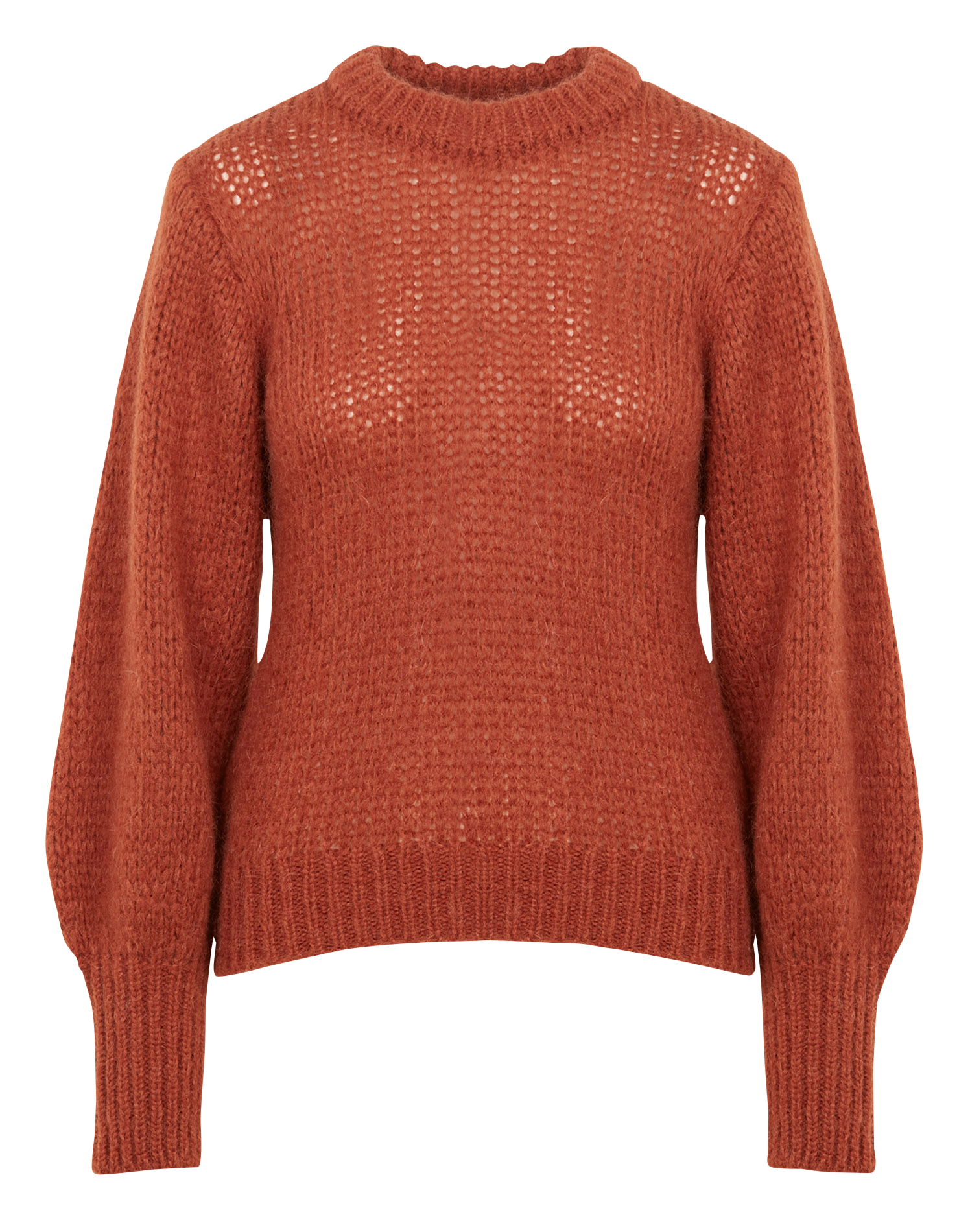 MAIRENA - Pull oversize en maille| Rouge