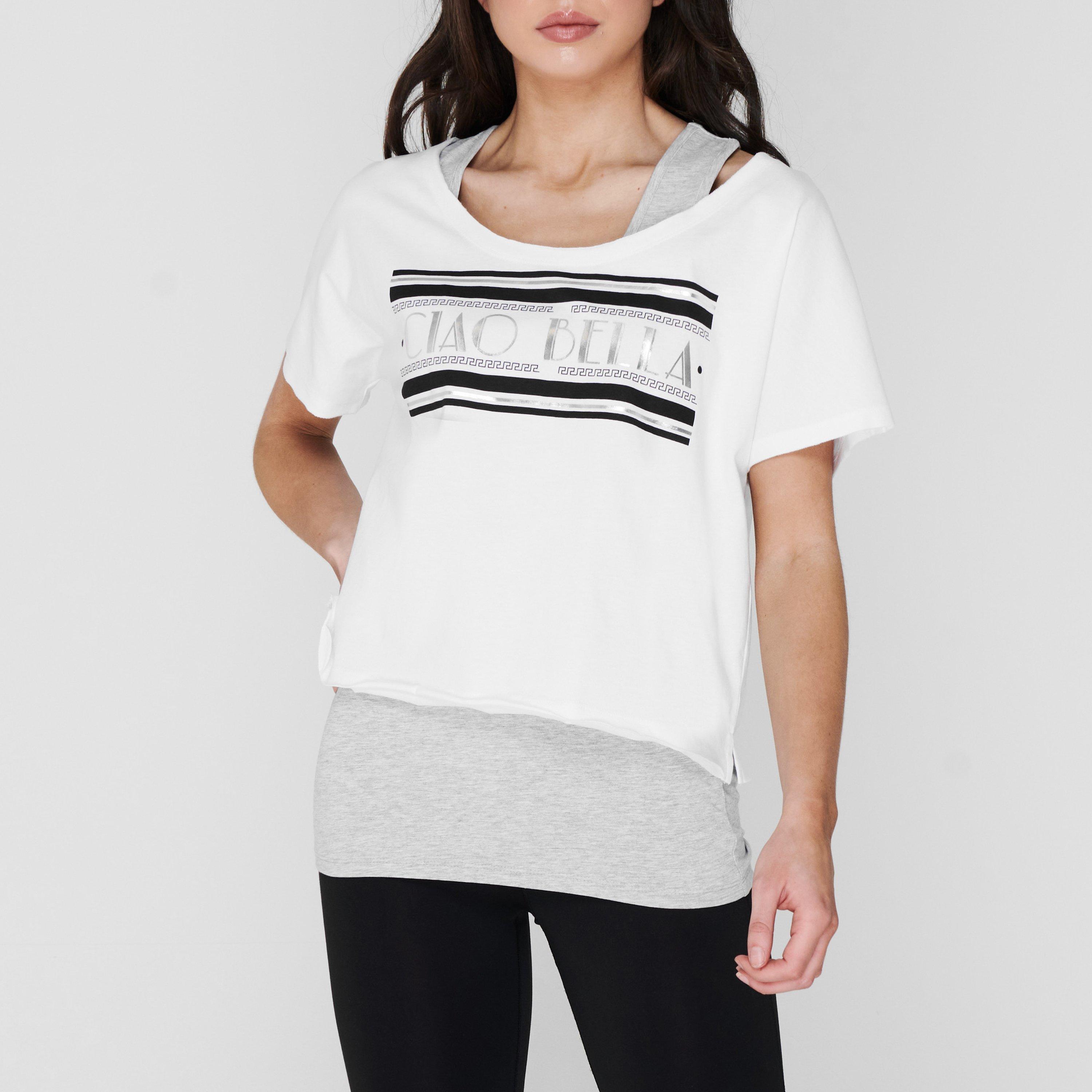 Golddigga Double Layer T Shirt Ladies