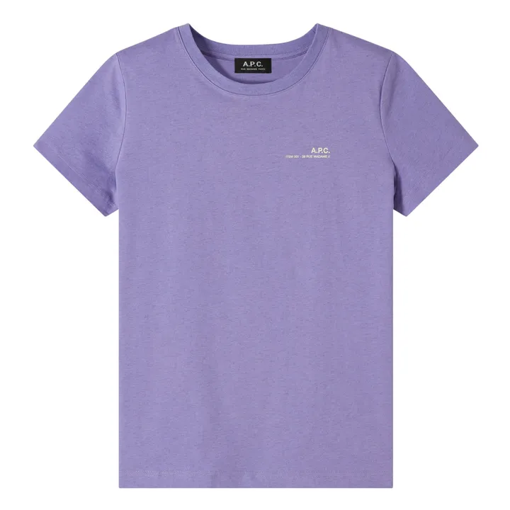 A.P.C. T-shirt Item F Overdye Coton Bio | Violet chiné