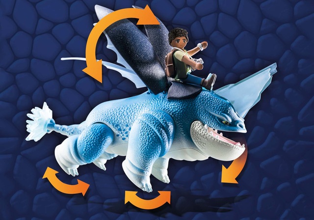 Playmobil® Konstruktions-Spielset »Dragons: The Nine Realms - Plowhorn & D'Angelo (71082)« Made in Germany