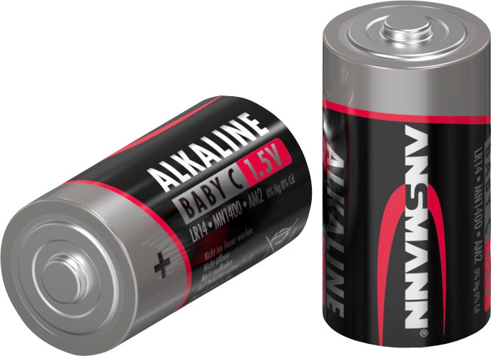 Ansmann Alkaline Baby C / LR 14 Batterie 1,5 V 2er Set