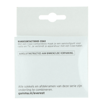 GAMMA Everest Stopcontact Universeel Coax Aluminium