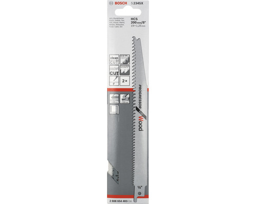 Reciprozaagblad Bosch S 2345 X, verpakking van 2