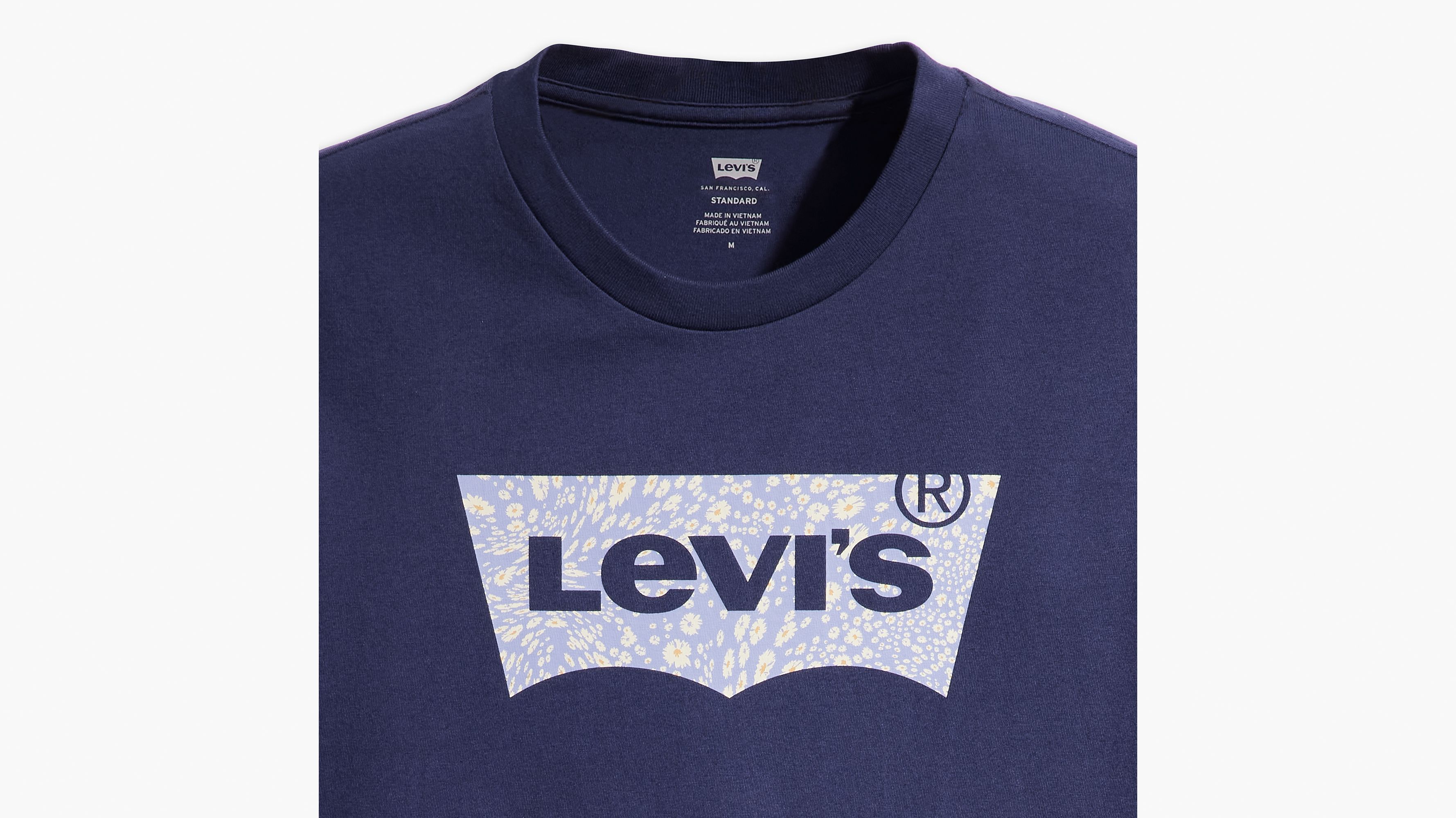 T-shirt graphique Classic - Batwing Floral Fill Naval Academy - Bleu