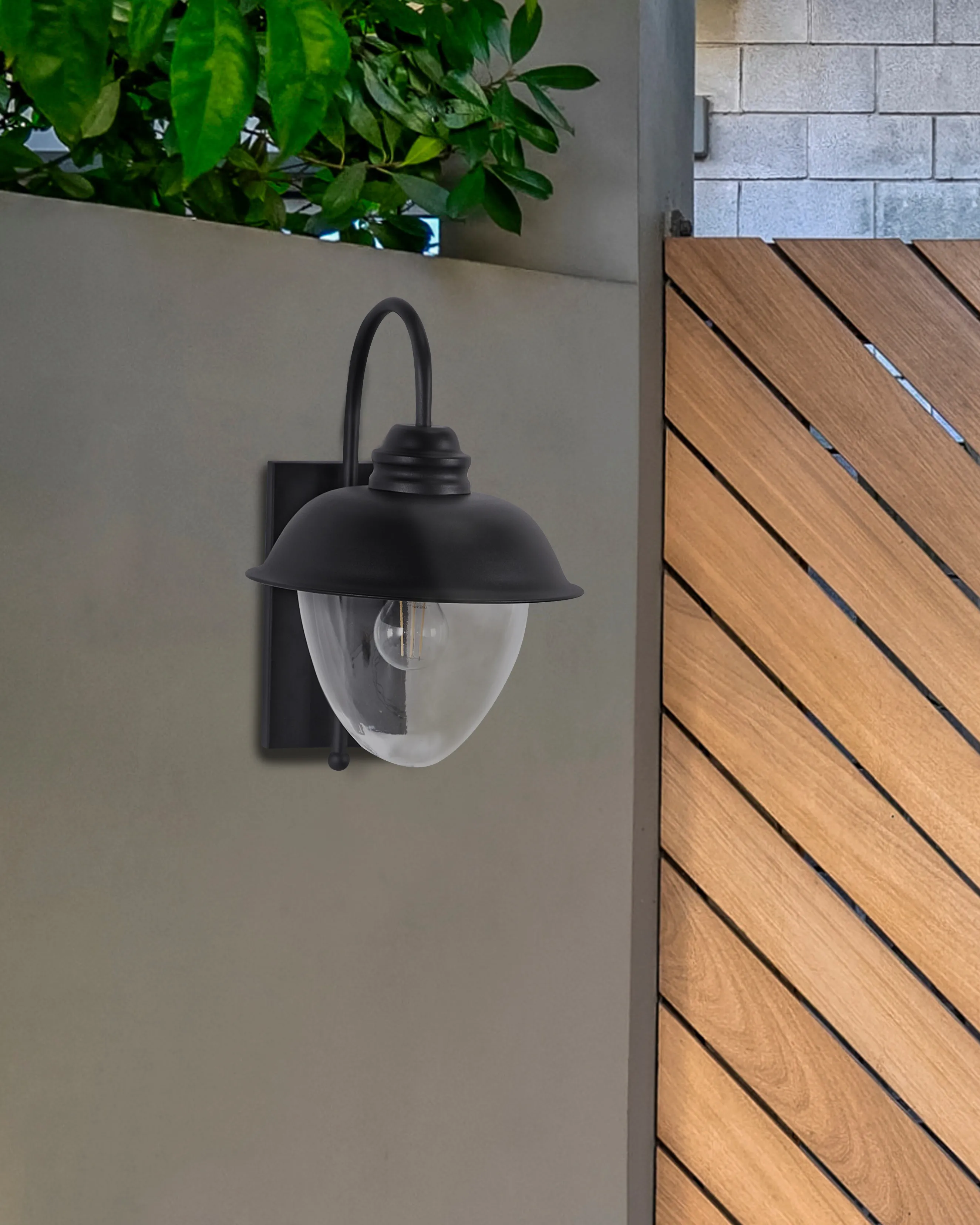 Buiten wandlamp BANKA Zwart