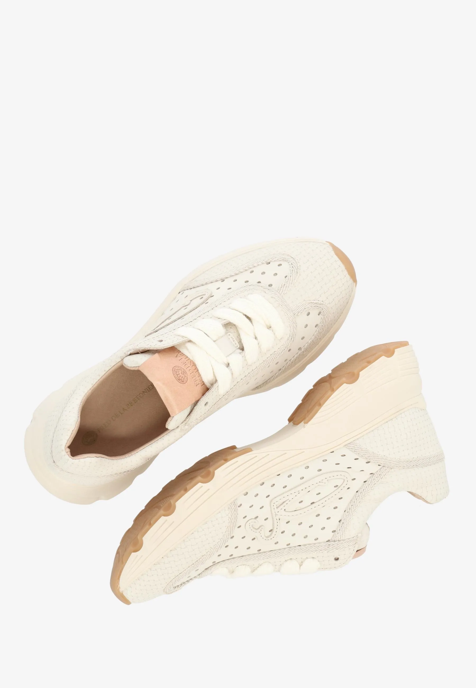 MARIOLA RAFFI Sneaker leather Off White
