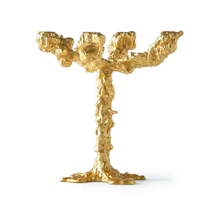 Pols Potten - Drip Kerzenständer, 4-armig, gold